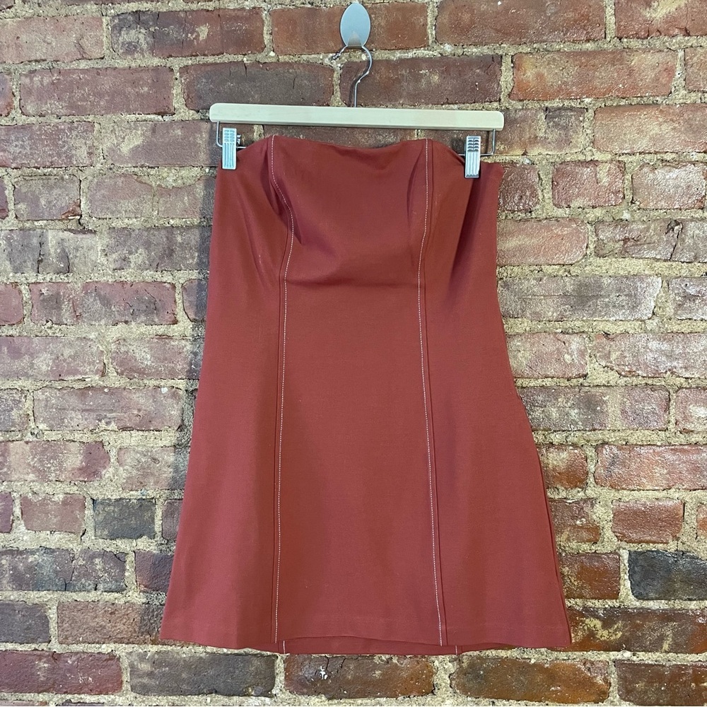 Free People Renna Dress In Rust - Picture 2 of 7